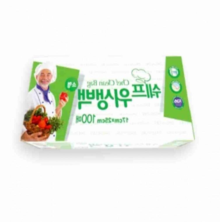위생백 100매 17x25cm 일회용봉투 투명비닐봉투 식품용비닐
