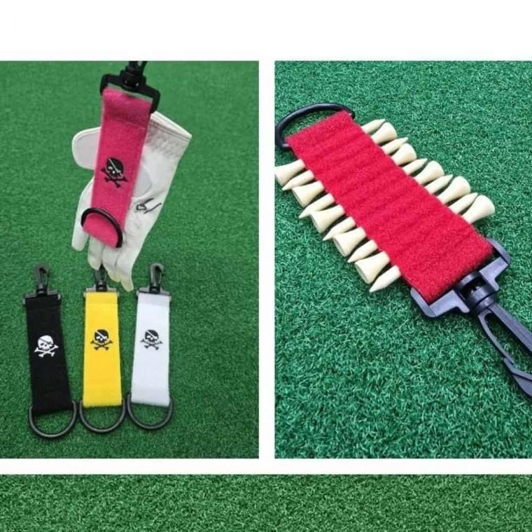 장갑홀더 골프티꽂이 1p 골프장갑홀더 골프악세사리 장갑키링 찍찍이걸이 골프장갑걸이