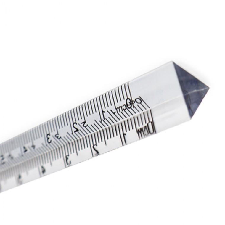 삼각자 15cm 입체눈금삼각자 막대형삼각자 투명막대자