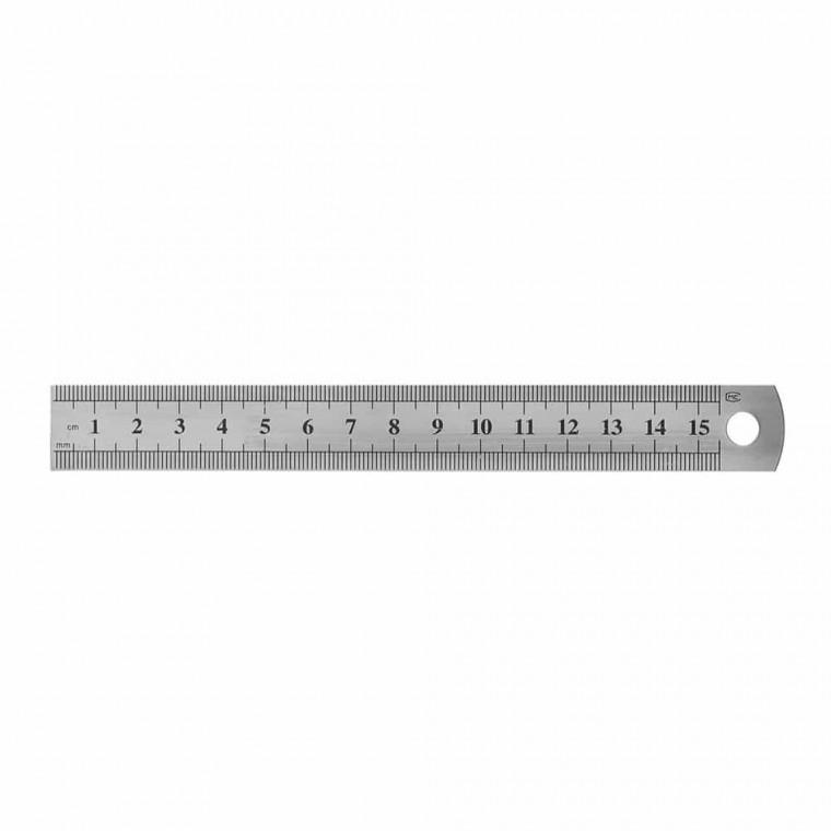 양면 눈금 스틸자 15cm 스테인리스자 재단자