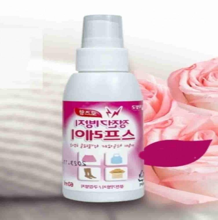 옷 정전기방지 스프레이 60ml 로즈향 섬유스프레이 구김방지스프레이 정전기스프레이