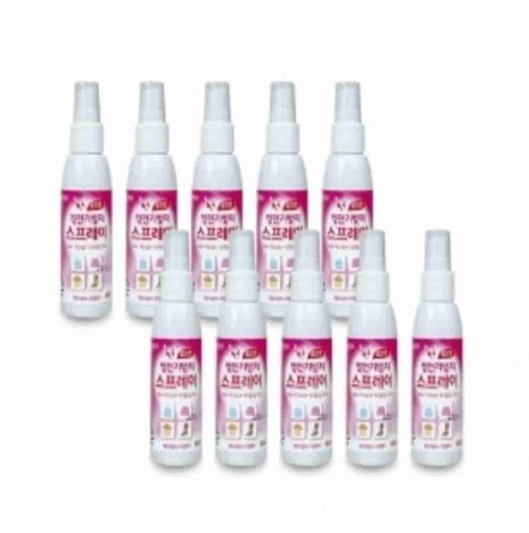 옷 정전기방지 스프레이 60ml 로즈향 10개 액체탈취제 섬유냄새제거 섬유정전기방지