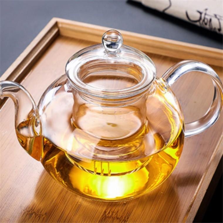 투명유리주전자 1.2L 내열티포트 내열유리티팟 내열유리투명차거름망티포트