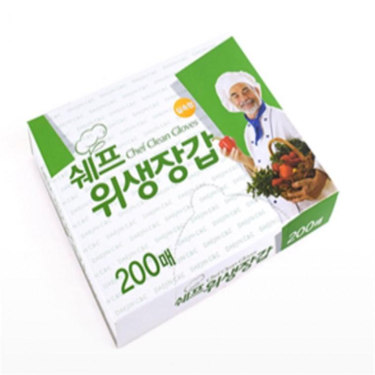 주방비닐장갑 200매 일회용장갑 일회용비닐장갑200매 위생장갑200매