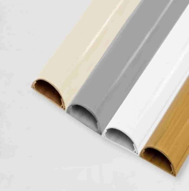 타원형 전선몰드 1M 51x20mm 베이지 전선쫄대 전선정리쫄대 선정리쫄대