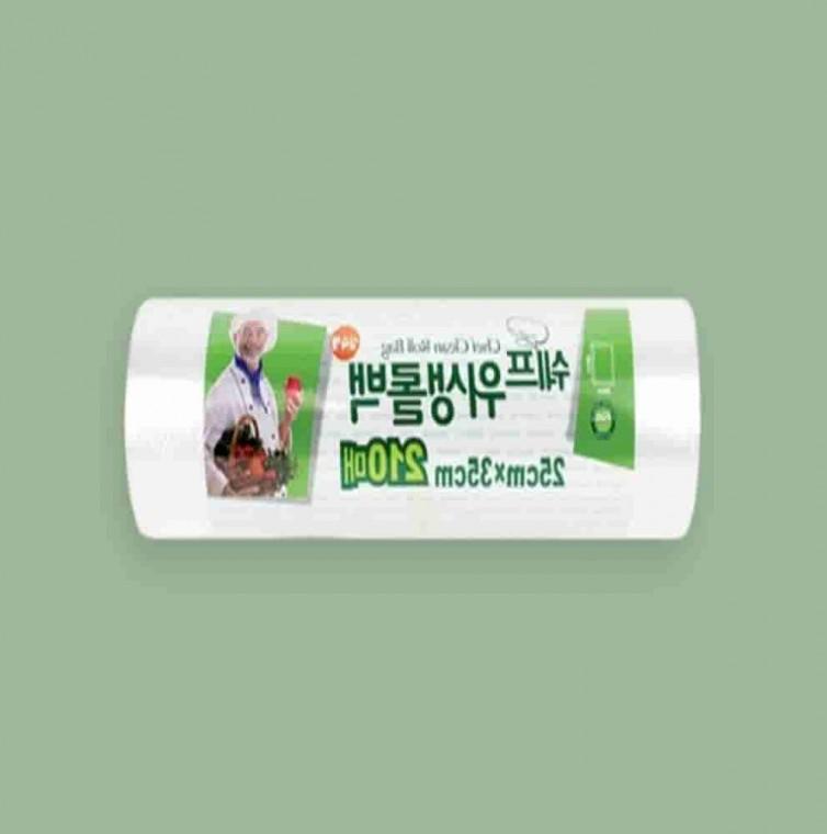 일회용 롤백 210매 25x35cm 비닐롤백 일회용비닐봉지 롤봉투 롤비닐봉투