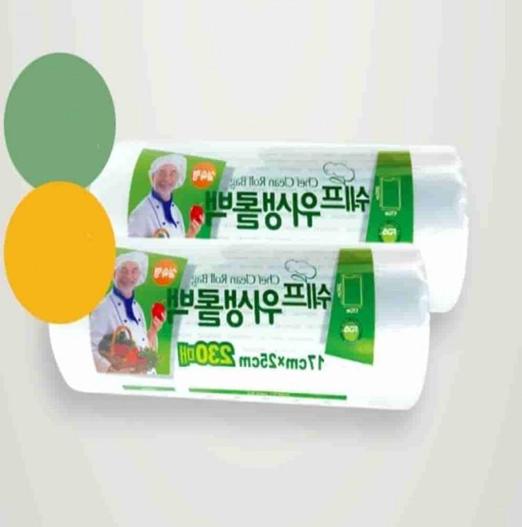 위생롤백 230매 미니 17x25cm 3개 배달비닐봉투 식품봉투 롤비닐 위생봉지
