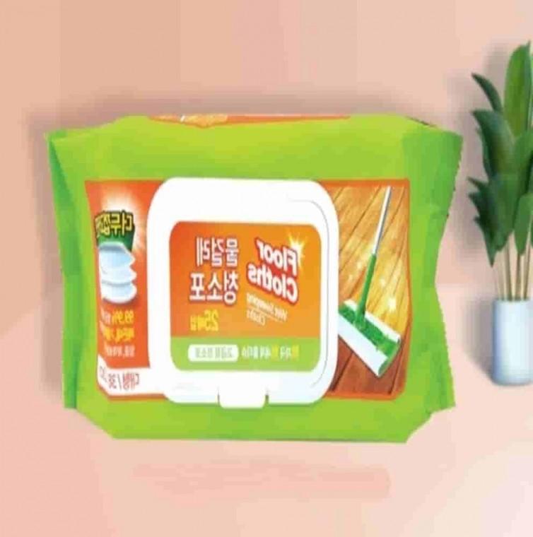 물걸레청소포 25매 대형 38x20cm 10개 청소물티슈 일회용청소포 바닥걸레