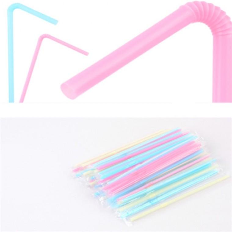 일회용 자바라 빨대 16cm 21cm 얇은빨대 주름빨대 자바라빨대개별포장