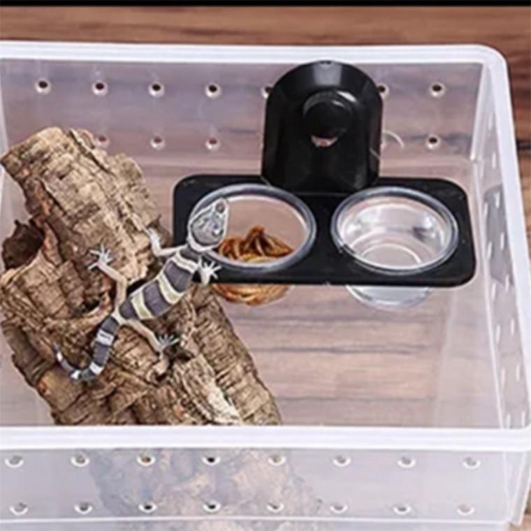 파충류그릇 게코도마뱀밥그릇 게코밥그릇 크레도마뱀밥그릇