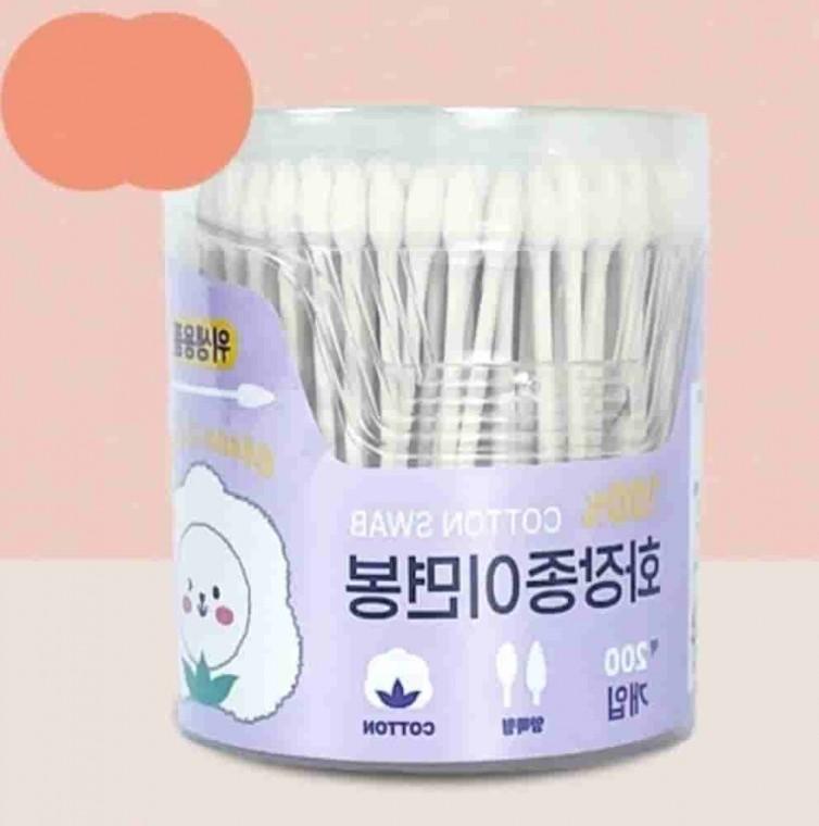 화장면봉 200P 2개 위생면봉 면봉대용량 압출면봉