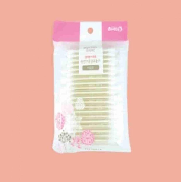 종이면봉 100P 5개 개별포장 나무면봉 귀세척면봉 귀이개면봉 유아용면봉