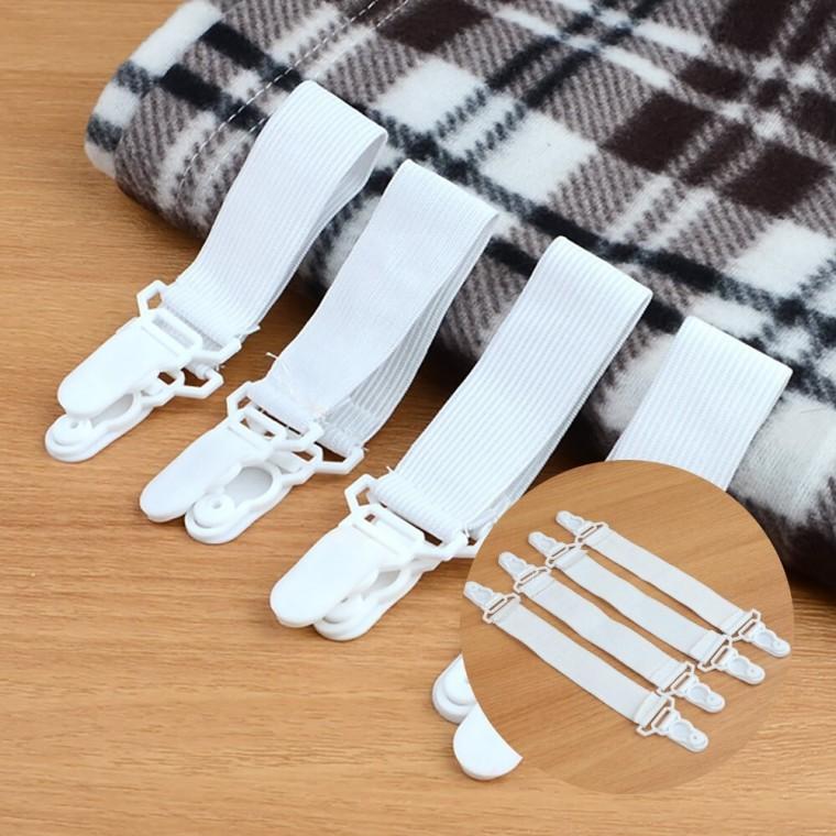 시트 고정버클 4P 침대시트고정클립 침대매트고정밴드 침대매트고정핀