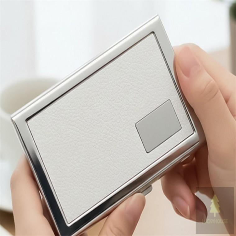 RFID 차단 카드 케이스 화이트 RFID차단케이스 교통카드지갑 rfid차단카드케이스