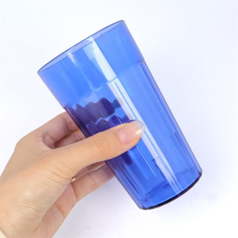 PC 물컵 340ml 청색 카페컵 아이스커피컵 업소용물컵