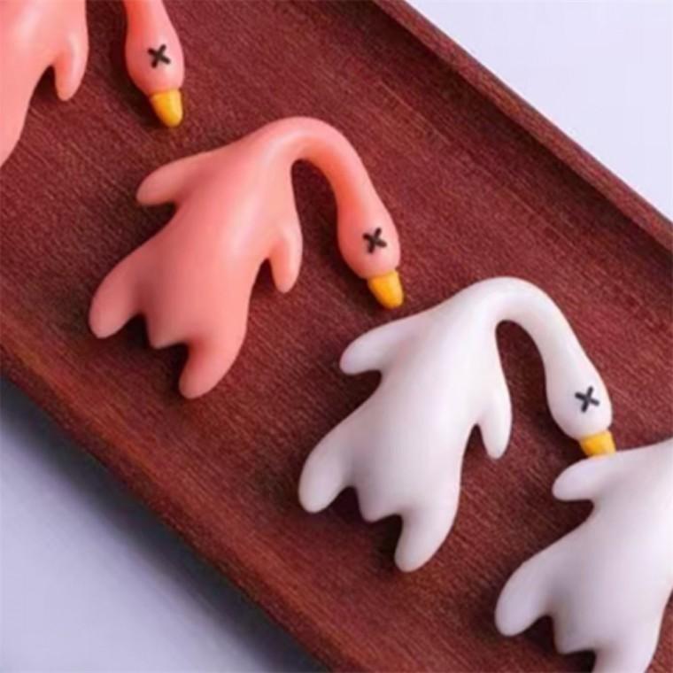 자외선오리키링 귀여운동물키링 자동차장식용액세서리 플라스틱키링