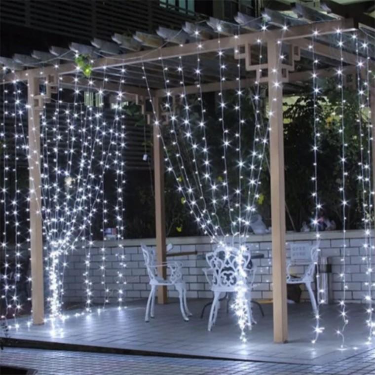 LED 커튼조명 USB줄전구 트리전구 백색 400구 LED조명전구 led등 거실커튼조명