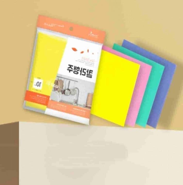 부직포 칼라행주 10P 주방타월 위생행주 식탁행주 행주타올