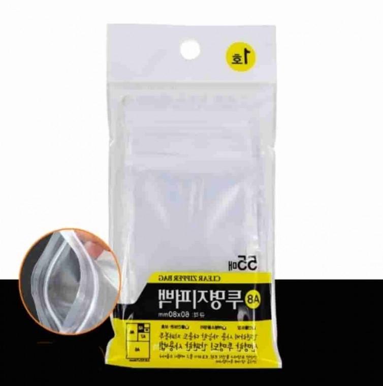 투명지퍼백 60x80mm 55매 10개 악세사리지퍼백 소형지퍼백 미니지퍼백 비닐지퍼
