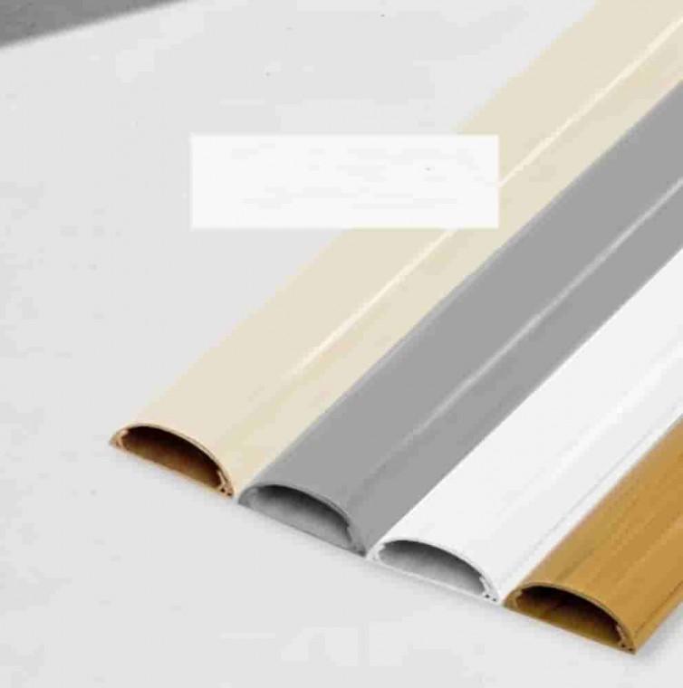 타원형 전선몰드 1M 51x20mm 화이트 인테리어전선몰딩 전선정리쫄대 전선보호관