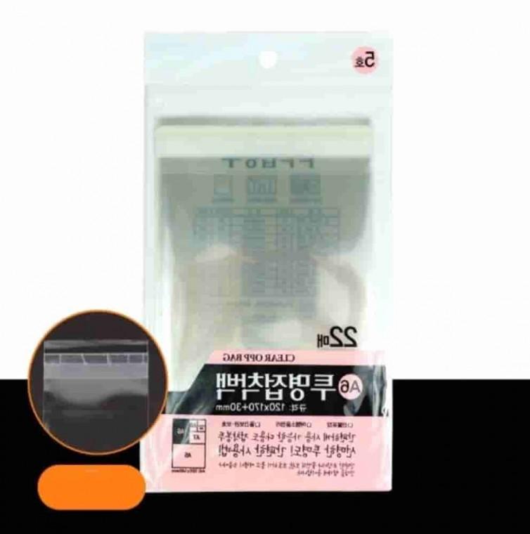 투명접착백 120x170mm 220매 접착식비닐 비닐포장 투명포장비닐 투명비닐봉투
