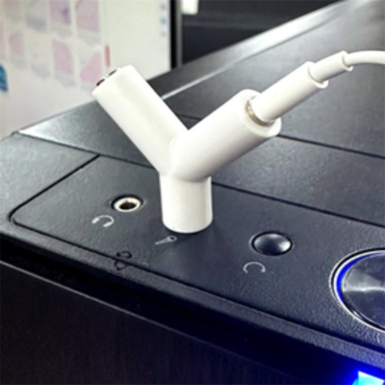 3.5mm Y형 이어폰 잭 Y케이블 유선이어폰연결잭 이어폰마이크y잭