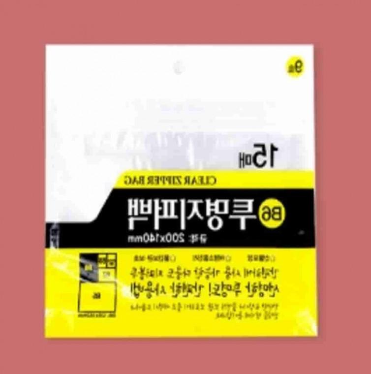 투명지퍼백 200x140mm 15매 3개 튼튼한지퍼백 소분지퍼백 PE지퍼백
