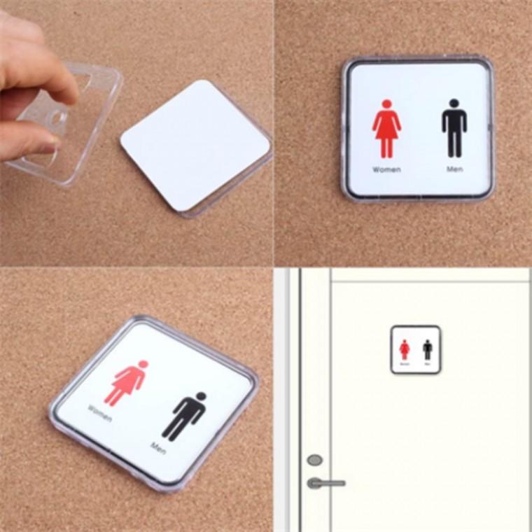 화장실간판 화장실스티커 화장실표시스티커 여자화장실표지판