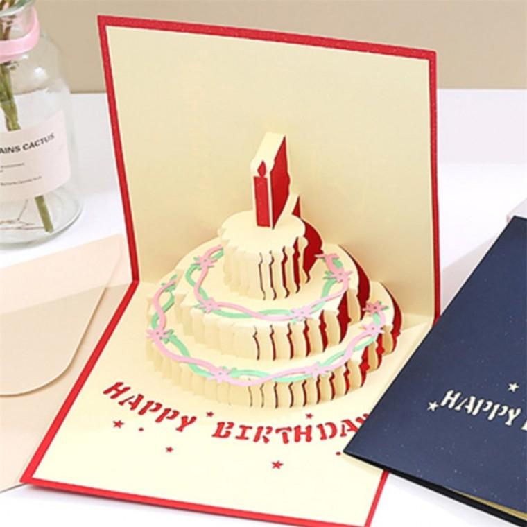 생일 축하 입체 카드 엽서카드 입체카드 생일축하편지