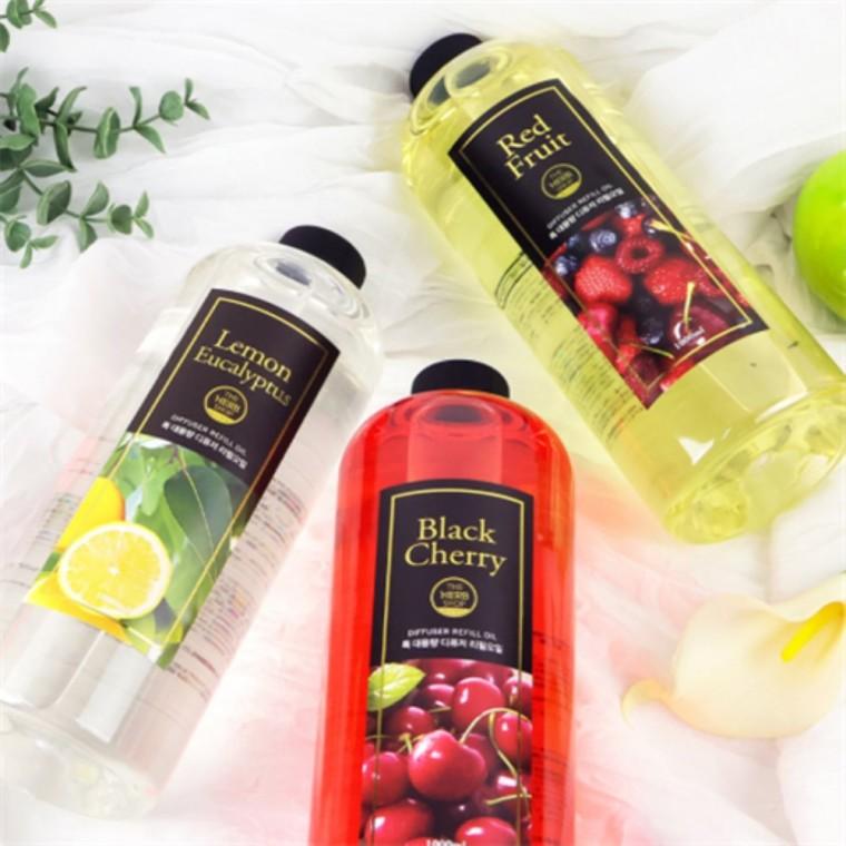 특대용량 실내방향제 디퓨저 리필오일 레몬유칼립투스 블랙체리 1000ml 집방향제리필용 차량용방향제리필