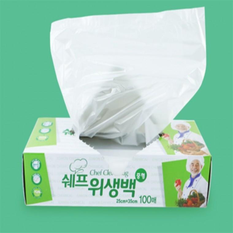위생백 중형 100매 포장비닐백 비닐롤백