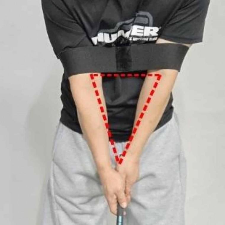 골프자세 연습밴드 골프교정기 골프스윙교정기 골프밴드 골프자세밴드 치킨윙방지