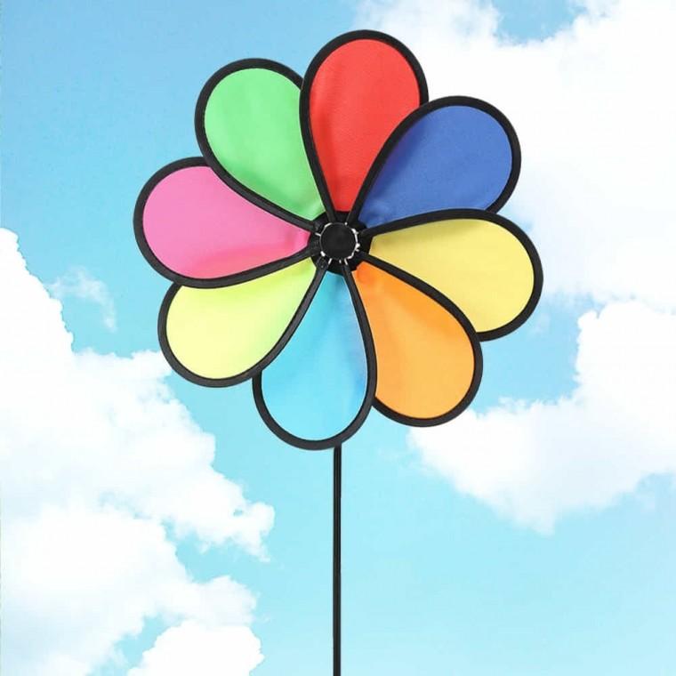 꽃모양 바람개비 2개입 58cm 튼튼한바람개비 정원소품