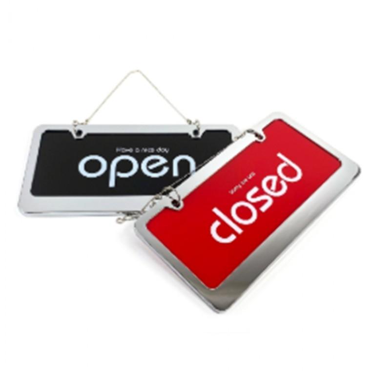 OPEN CLOSED스텐 안내표지판OPEN/CLOSED 미끄럼주의표판