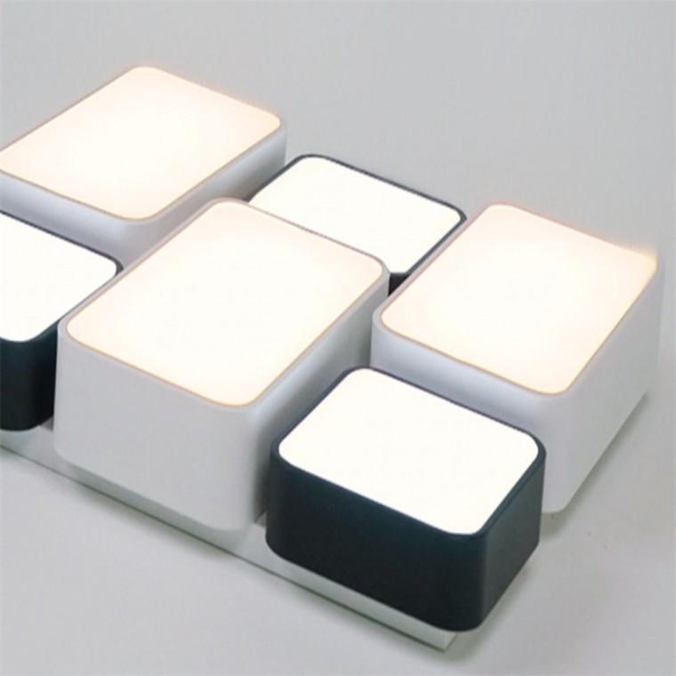 블록 6등 단색 LED 거실등 인테리어거실등