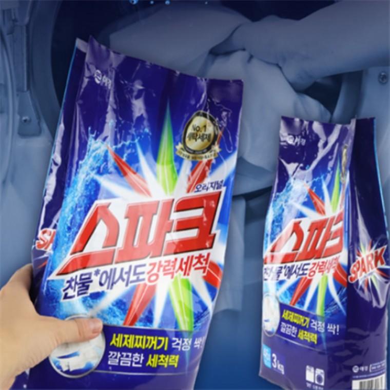애경 스파크 3kg 리필 일반 드럼 겸용 생리혈세제 운동복세제 손세탁세제