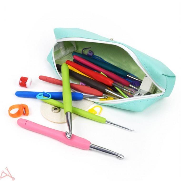 코바늘 뜨개질 세트 코바늘가방뜨기 코바늘diy