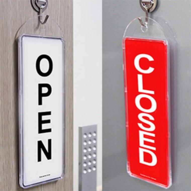 오픈클로즈 양면 걸이 OPEN팻말 오픈클로즈안내판 OPEN간판 오픈팻말 영업중간판