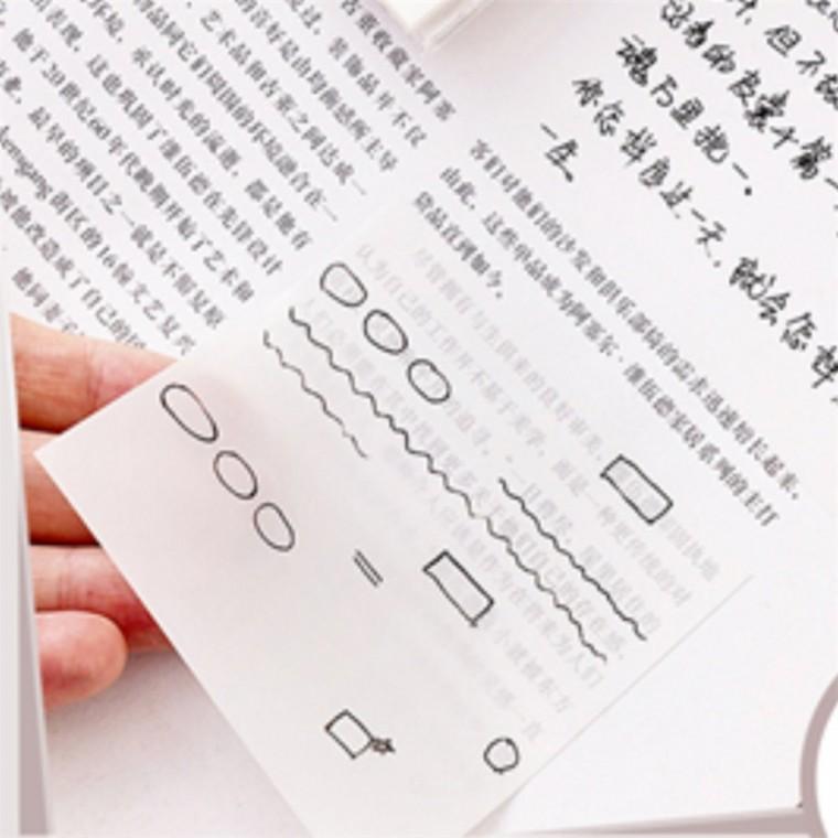 반투명 메모지 투명점착메모지 스티커메모지