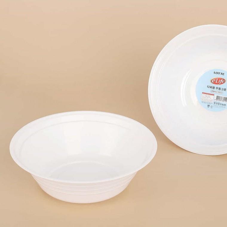 일회용우동그릇 10p세트 20cm 플라스틱용기 국수용기