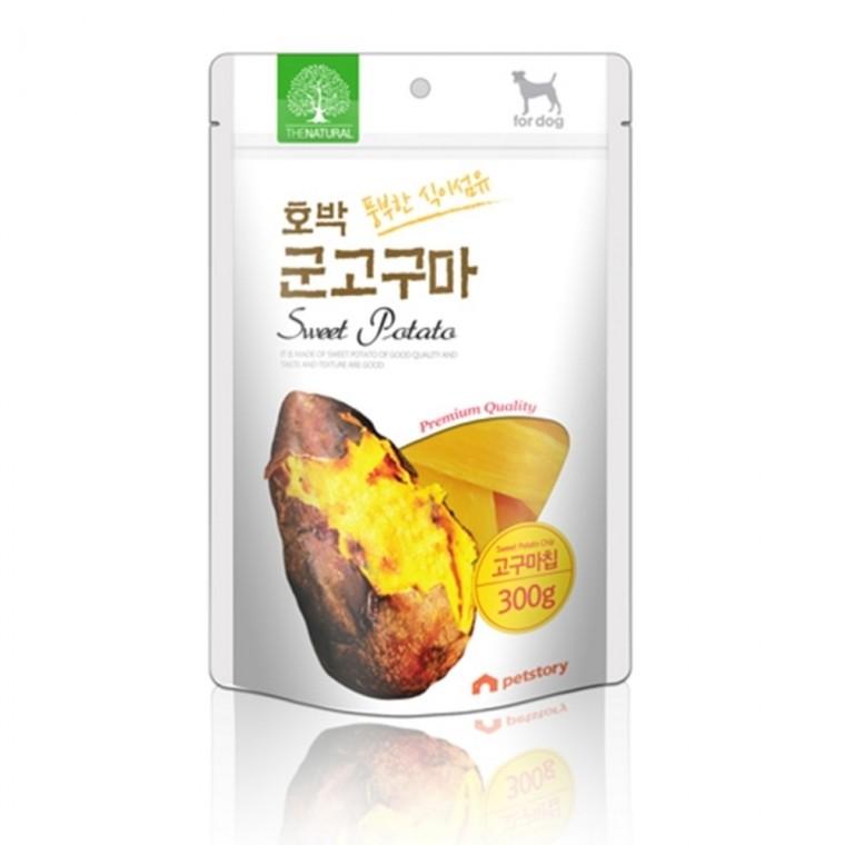 [2개묶음]펫스토리 더내추럴 호박 고구마칩 300g