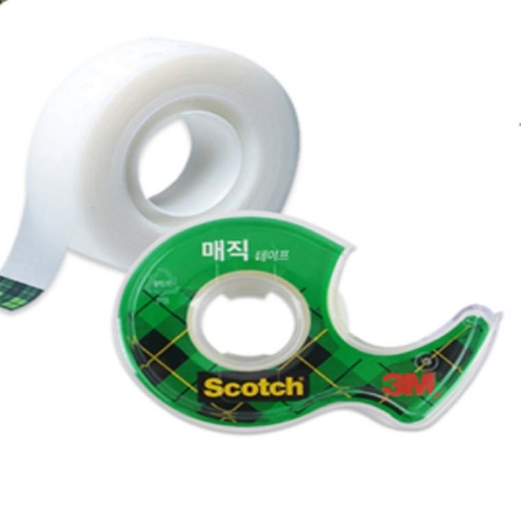 3M 매직테이프 디스펜서 세트 18mm 사무용테이프 면테이프 반투명테이프