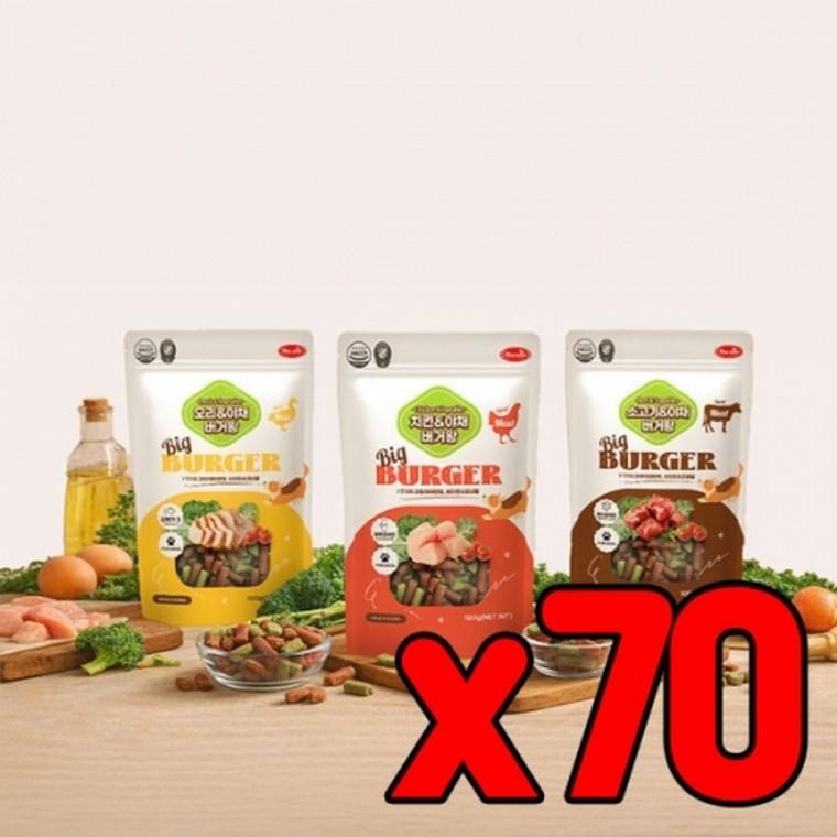 [70개묶음]바우와우 버거왕 100g