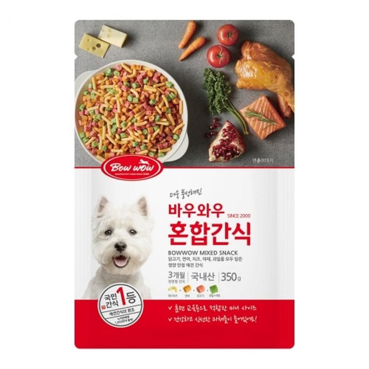 [2개묶음]바우와우 혼합간식 350g