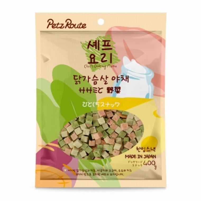 펫츠루트 셰프요리 닭가슴살 야채 400g