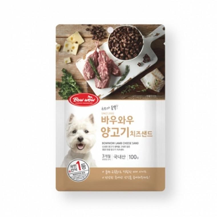 [3개묶음]바우와우 양고기 치즈샌드 100g