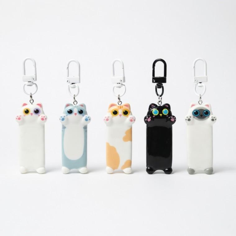선물 가방 5개세트 고리 가방장식 고양이 키링