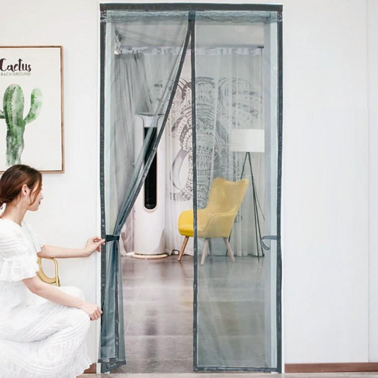 문 모기장 90x210cm 블루그린 현관방충망 현관문모기장 출입문모기장
