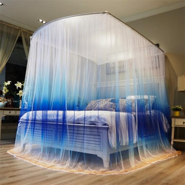 침대 모기장 캐노피프레임 200x220cm 캐노피천막모기장 캐노피모기장 무타공침대모기장캐노피