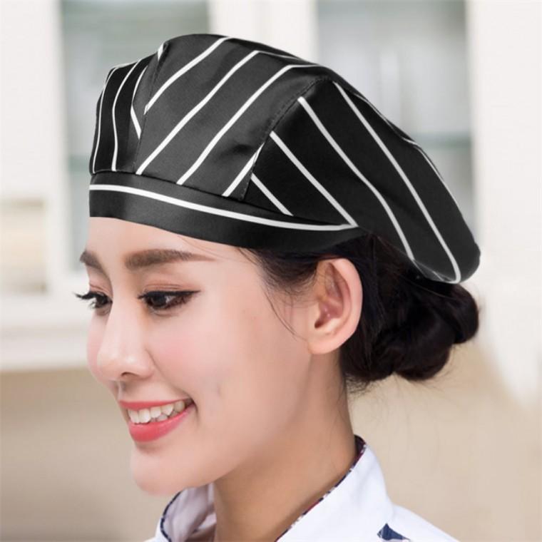 베레모 주방모자 블랙 화이트 조리모자 위생모 여자주방모자예쁜